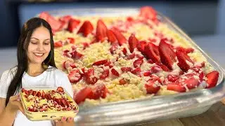 PAVÊ DE NINHO COM MORANGO