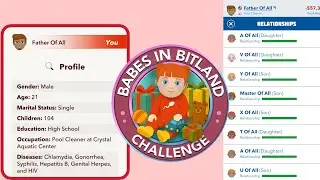 HOW TO COMPLETE THE BABES IN BITLAND CHALLENGE | have 100 children | Bitlife