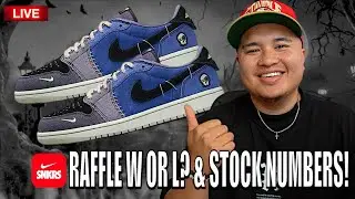 W OR L RAFFLES? JORDAN 1 LOW VOODOO & STOCK NUMBERS!