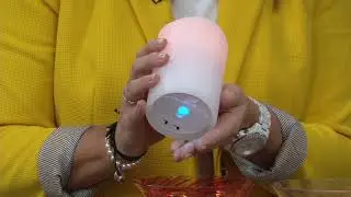 Lightscapes Art Glass Hurricane with Lightscapes Candle on QVC