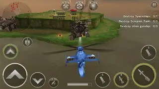 Gunship Battle: Helicopter 3D Gameplay | Episode : - 12 | Mission : - 3 ( Hawk Eye )