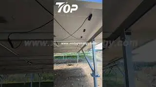 Aluminum alloy W type solar panel ground mounting structure solution.