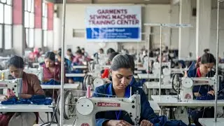 sewing machine operator training center Bangladesh #garments