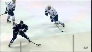 Alex Burmistrov slashed on hand by P.A. Parenteau 12/02/15