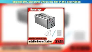 Review 32000mAh Portable Power 180W 110V/220V Station Generator Battery AC DC output Outdoor Charge