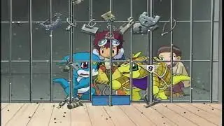 Digimon Season 2 ~ Veemon & Armadillomon  Are Freed And Eat Starmon's Meal
