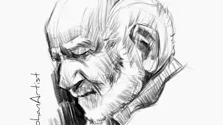 10 Min Digital portrait - Digital portrait - Learn to draw - Art - RajmohanArtist - Photoshop