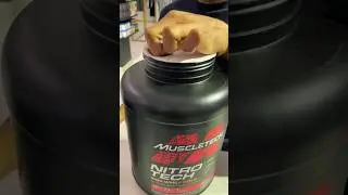 MUSCLE TECH NITRO TECH 100%WHEY GOLD PROTEIN💯￼opening #shorts #status #youtubeshorts