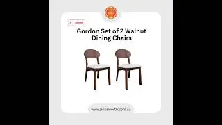 Gordon Set of 2 Walnut Dining Chairs