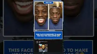 IMPOSSIBLE Smile Challenge! 🤣 This Face Is Designed To Make You Fail! 💀 #Shorts #Challenge #Funny