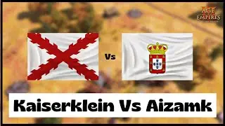 Age of Empires 3- Spain Vs Port | Kaiserklein Vs Aizamk | Aoe3 DE | 1v1 Pro Game | 4K