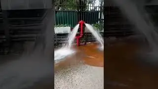 Fire pillar hydrant check.
