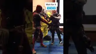 real Deadpool put gun down to