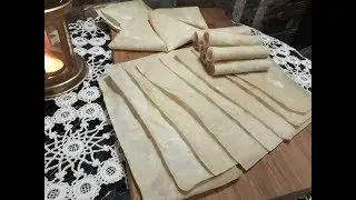 رقائق سمبوسة هندية سبرينغ رول ب3 مكونات بطريقتين نشا وبطحين How to make Samosa sheets