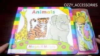 Magnet Magic Animals book for Kids Educational toy with magnetic interactive Colours By Educat