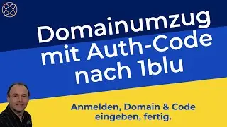 Domain mit Auth-Code nach 1blu umziehen