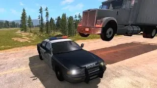 Police Roadblock Jumps, Pursuits & Crashes 5 | BeamNG.drive