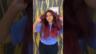 Amazing red don&rsquo;t miss it#love #youtubeshorts #facts #reels #instagram #mumbai #hair #client