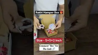 Rakhi Hamper Box is HERE! | White & Brown 5x5x2 Inch Gift Box |Limited Stock for Raksha Bandhan 2025