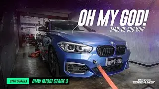 Oh my GOD! BMW M135i Stage 3 com mais de 500 WHP! Turbina híbrida, downpipe, bicos suplementares 84