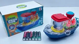 Unboxing Electric Toys: Mechanical Gear Ship and Locomotive | ASMR Toy Review