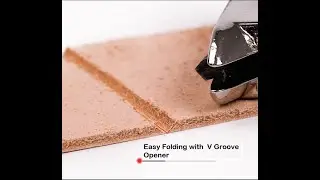 Easy Fold Leather V Shape Adjustable Groove Opener Tool