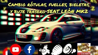 Cambio de rótulas, fuelles, bieletas y buje trasero Seat León MK2 2005-2012