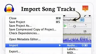 Как добавить музыку в Audacity (Audio Loaded)
