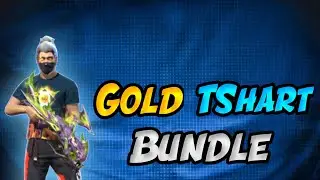 Gold T-shirt Bundle Gameplay FreeFire And FreeFire Max