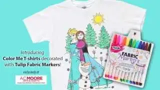 Color Me Shirts + Tulip Fabric Markers