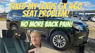 How to fix your Lexus GX460 seat! From uncomfortable to Super comfortable! #lexus #gx460