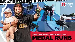 SONIC Dave Mirra BMX Park Best Trick: Top 3 Runs | X Games Salt Lake City 2025