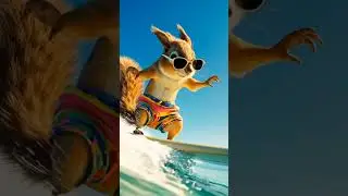 El conejo surfero #ia #iashorts #conejo #inteligenciaartificial