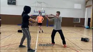 HEMA Longsword Training with multiple choise