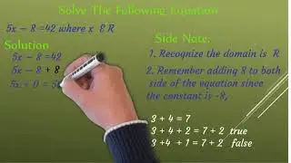 ሒሳብ በአማርኛ Maths solving linear equations example 1