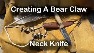 Turning My Condor Cavelore Into a Bear Claw Neck Knife | Primitive DIY Survival Necklace