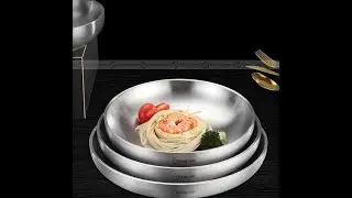 304 Stainless Steel Plate Heat Insulation Double Layer Thickened Disc