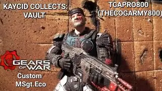 Gears of War MSgt.Eco custom figure. The Vault of TCAPRO800 (THECOGARMY800)