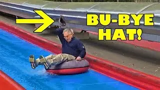 Bob Loses Hat On Weird Water Slide Thing at Bayern Park in Germany! LOL