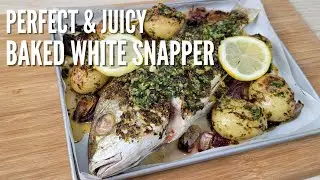 Simple Baked White Snapper | Baked with Thai Basil Pesto