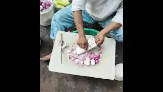 Can you cut 🧅like this ?Super Fast Onion Cutting Skills | Ultra Speed Chopping for Fresh Onion Salad