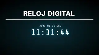 Como hacer Reloj Digital con diseño | HTML CSS JS