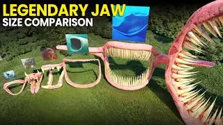 Legendary Animals vs Monsters Jaw Size & Teeth Comparison