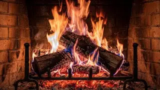 🔥 Fireplace Classic 4K. Cozy Fire with Crackling Fireplace Sounds. Fireplace 4K UHD