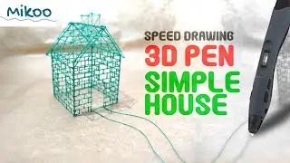 3d pen 🏠 Speed drawing a simple house