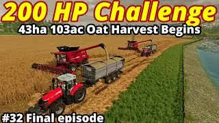 🟡103 Acres OAT harvest - LAST episode #32 // FS22 #calmlands200challenge