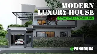 The Best Modern Luxury Home Design for 12 Perch Land in Panadura | D Cloud Architecture