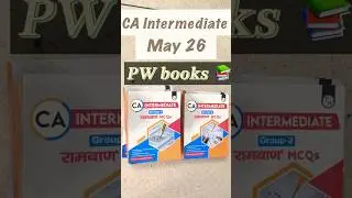 Unboxing PW Books | CA Intermediate May 26| #caintermediate #unboxing #pw #pwbooks #cawallah