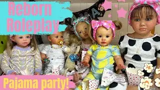 Reborn Doll Evening Routine | The Dolls Play BINGO! 🍿🖍️🎥 #reborn #reborncommunity #roleplay