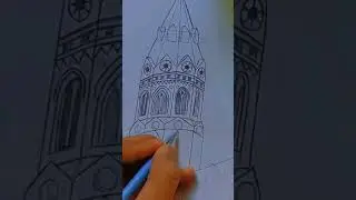 pencil drawing/ Gcu college Lahore drawing/ building drawing